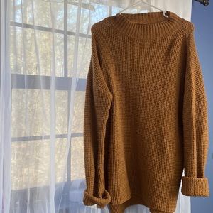 brown fall sweater